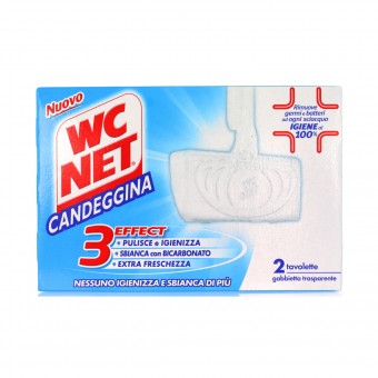 WC NET TAVOLETTA SOLIDA 2 PZ.CON CANDEGGINA EXTRA WHITE , CURA WC, S001358, 3726