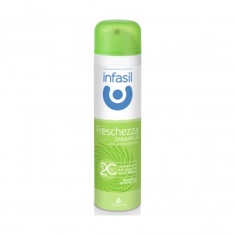 INFASIL DEODORANTE SPRAY FRESCHEZZA DINAMICA CON ANTIBATTERICO 150 ML, DEODORANTI ANTIODORE PER PERSONA, S020753, 38923