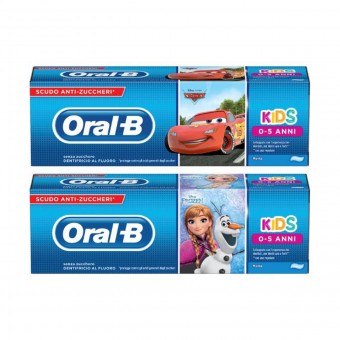 ORAL B DENTIFRICIO KIDS 0-5 ANNI ASSORTITO 75 ML , DENTIFRICI, S003318, 39020