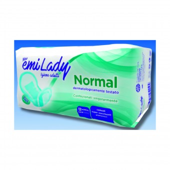 EMI ASSORBENTI LADY NORMAL ANATOMICO 12 PZ DISPOSITIVO MEDICO CE DI CLASSE 1 , ASSORBENTI ESTERNI, S020696, 43071