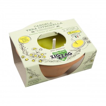 ZIG ZAG CITRONELLA COCCIO IN TERRACOTTA DIAMETRO 11 CM PER ESTERNI , INSETTICIDI VOLANTI, S083610, 46815