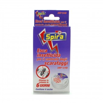 SPIRA INSETTICIDA TRAPPOLE ANTISCARAFAGGI 4 PZ, INSETTICIDI STRISCIANTI, S126485, 50611