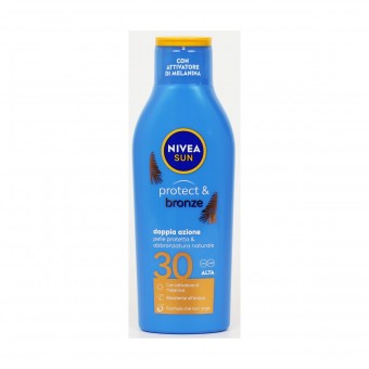 NIVEA SOLARE LATTE PROTECT&BRONZE SPF 30 200 ML, SOLARI, S106251, 51984