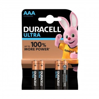 DURACELL ULTRA AAA MX2400 MINISTILO BLISTER 4 PZ, PILE, S004999, 53735