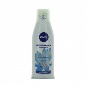 NIVEA LATTE DETERGENTE IDRATANTE PELLI NORMALI o MISTE 200 ML, PULIZIA VISO DONNA, S003985, 58004