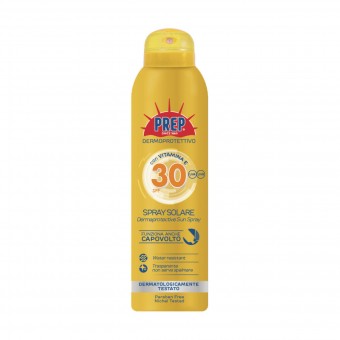 PREP SOLARE DERMOPROTETTIVO SPRAY CON VITAMINA E SPF30 150 ML, SOLARI, S140328, 59959