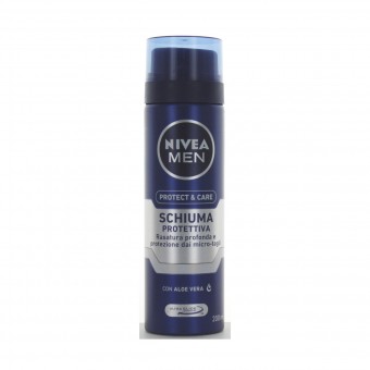 NIVEA FOR MEN SCHIUMA DA BARBA PROTETTIVA 200 ML., SCHIUME BARBA / PREBARBA, S008643, 60683