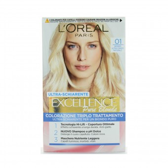 EXCELLENCE CREME COLOR 01 BIONDO ULTRA CHIARO NATURALE , COLORANTI, S007327, 69886
