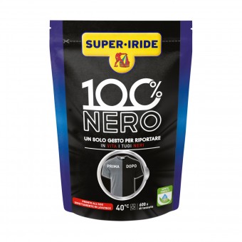 SUPER IRIDE 100% NERO RINNOVA TESSUTO IN POLVERE BUSTA 400 grammi , TRATTAMENTO BUCATO, S157543, 69963