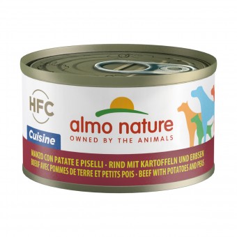 ALMO NATURE CUISINE CANE - MANZO CON PATATE E PISELLI LATTINA 95 grammi, NUTRIZIONE, S157417, 70002