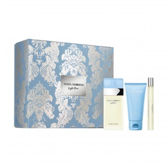 D&G LIGHT BLUE DONNA COFANETTO EDT 50 ML + CREMA CORPO 50 ML + SPRAY VIAGGIO 10 ML, CONFEZIONI REGALO, S157298, 70013