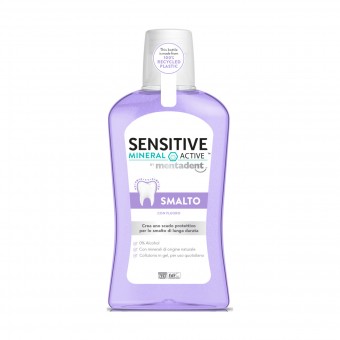 MENTADENT COLLUTORIO SENSITIVE MINERAL ACTIVE PROTEZIONE SMALTO 300 ML, COLLUTORI, S157334, 70045