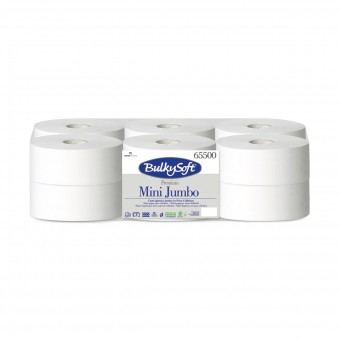 BULKYSOFT CARTA IGIENICA MINI JUMBO 12 ROTOLI 2 VELI, CARTA IGIENICA, S156588, 70320