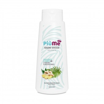 PIUME BAGNO DOCCIA DELICATO CON ESTRATTO DI ZENZERO BIO E PROFUMO MUSCHIO BIANCO 500 ML, BAGNO/DOCCIA SCHIUMA, S156570, 70334