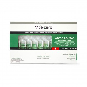 VITALCARE ANTICADUTA 10 FIALE 6 ML TRATTAMENTO UOMO, LOZIONI TRATTANTI, S156526, 70345