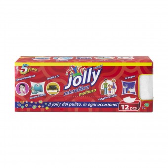 SUPER FIVE PANNO JOLLY MICROFIBRA MULTIUSO 12 PZ, PANNI VETRO / MULTIUSO, S156105, 70436