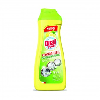 DUAL POWER CREMA GEL SGRASSATORE 3in1 LIMONE 660 ML , ANTICALCARE/PULITORE UNIVERSALE, S156044, 70446