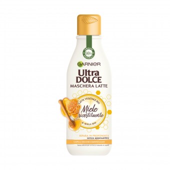 ULTRA DOLCE MASCH.LATTE VEGETALE BIO MIELE RICOSTITUENTE CAPELLI SECCHI E DANNEGGIATI 250 ML, DOPO SHAMPOO, S156018, 70456