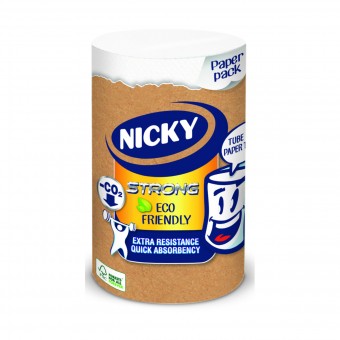 NICKY ASCIUGATUTTO STRONG ECO FRIENDLY 1 ROTOLO 3 VELI 130 STRAPPI, ASCIUGAMANI E CARTA CASA, S155849, 70494