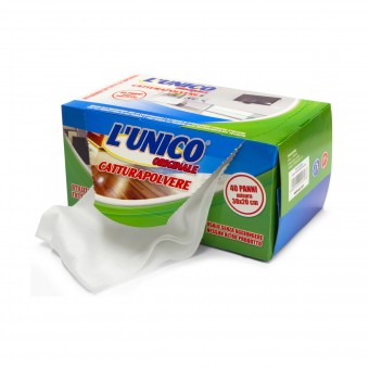 L'UNICO ORIGINALE CATTURAPOLVERE 40 PANNI CM 38x20, SCOPE / PANNI E ACCESSORI PAVIMENTI, S155803, 70525