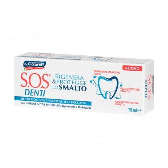 Dr.CICCARELLI S.O.S DENTI RIGENERA & PROTEGGE LO SMALTO 75 ML , DENTIFRICI, S155708, 70585