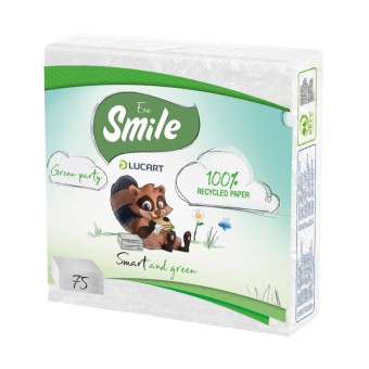 SMILE ECO LUCART TOVAGLIOLI 33x33 75 PZ.2 VELI BIANCO, TOVAGLIOLI CARTA, S155603, 70595