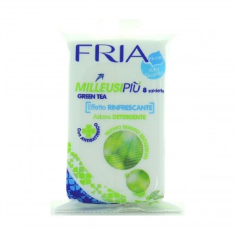 FRIA 8 SALVIETTE MILLEUSI GREEN TEA EFFETTO IGIENIZZANTE - DETERGENTE , SALVIETTINE, S155587, 70609