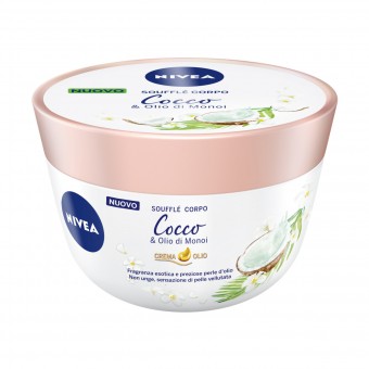 NIVEA BODY SOUFFLE' CORPO COCCO & OLIO DI MONOI VASO 200 ML, TRATTAMENTO CORPO, S155447, 70622