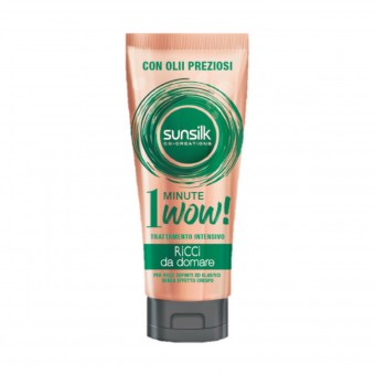 SUNSILK TRATTAMENTO INTENSIVO 1 MINUTO RICCI DA DOMARE CON OLII PREZIOSI 180 ML, DOPO SHAMPOO, S155343, 70669