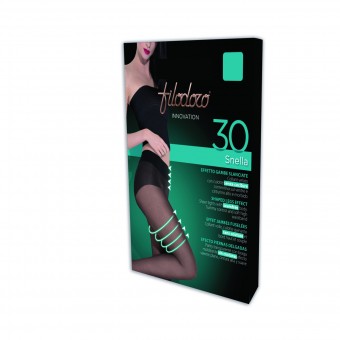 FILODORO COLLANT SNELLA 30 DEN VELATO TAGLIA 3/M COLORE NERO , CALZE, COLLANT & GAMBALETTI, S155248, 70687