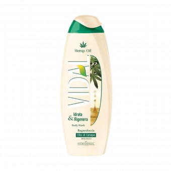 VIDAL BAGNODOCCIA HEMP OIL OLIO DI CANAPA IDRATA & RIGENERA 500 ML, FISSATIVI, S155232, 70698