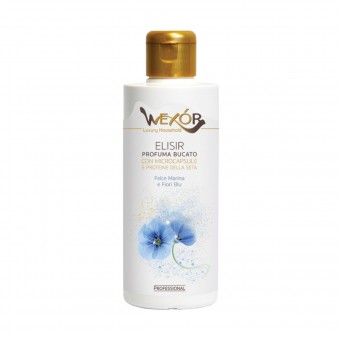 WEXOR ELISIR PROFUMA BUCATO CON MICROCAPSULE FELCE MARINA E FIORI BLU 200 ML , TRATTAMENTO BUCATO, S154991, 70718