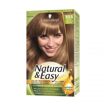 NATURAL & EASY COLOR 555 BIONDO SCURO DORATO NATURALE, COLORANTI, S154885, 70737