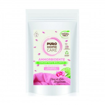 NATURA AMICA PURO HOME CARE AMMORBIDENTE CONCENTRATO BIOLOGICO FIOR DI LOTO BERGAMOTTO BUSTA 10 LAVAGGI, AMMORBIDENTI, S154793, 70782