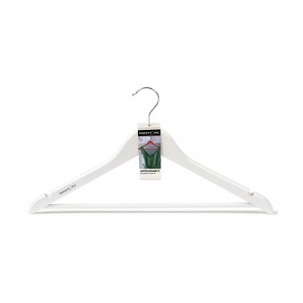 PERFETTO APPENDIABITI LEGNO LACCATO BIANCO PER GIACCHE E CAMICIE , ACCESSORI PER LA BIANCHERIA, S116306, 70872