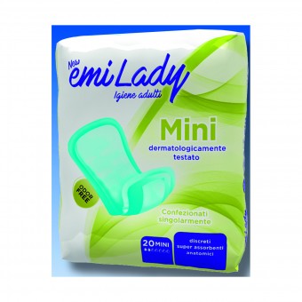 EMI ASSORBENTI LADY MINI RIPIEGATO ANATOMICO 20 PZ DISPOSITIVO MEDICO CE DI CLASSE 1, ASSORBENTI ESTERNI, S154490, 70883