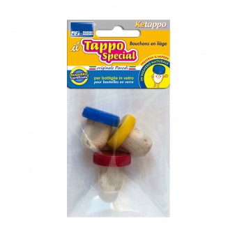 PARODI TAPPO SPECIAL SUGHERO PER BOTTIGLIE IN VETRO 3 PZ, ACCESSORI PER LA CASA, S154446, 70923