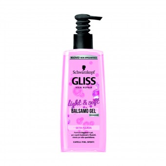 GLISS BALSAMO GEL LIGHT & SOFT SETA FLUIDA CAPELLI FINI SPENTI 200 ML, DOPO SHAMPOO, S154164, 71031