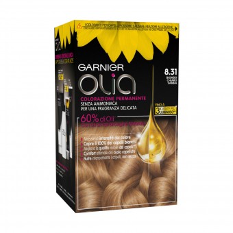 OLIA COLORAZIONE SENZA AMMONIACA PERMANENTE BIONDO CHIARO SABBIA 8.31, COLORANTI, S154134, 71056