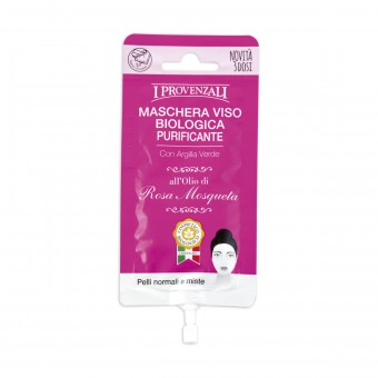 I PROVENZALI ROSA MOSQUETA BIOLOGICA MASCHERA VISO PURIFICANTE 15 ML, CURA VISO DONNA, S153824, 71203