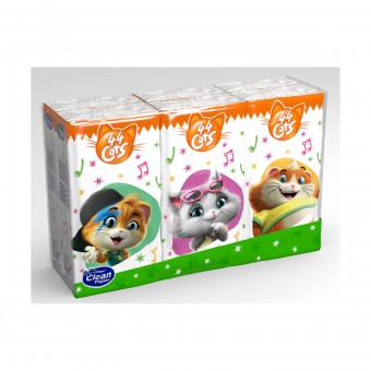 44 CATS FAZZOLETTI 6 PACCHETTI DA 9 FAZZOLETTI DECORATI 4 VELI , FAZZOLETTI / VELINE, S153747, 71237