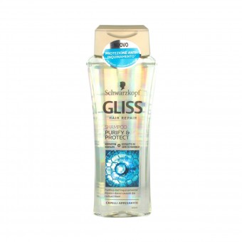 GLISS SHAMPOO PURIFY&PROTECT PROTEZIONE ANTI-INQUINAMENTO PER CAPELLI APPESANTITI 250 ML , SHAMPOO, S153591, 71272