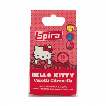 SPIRA HELLO KITTY 18 CEROTTI CITRONELLA SENZA AMMONIACA E ALCOOL, INSETTOREPELLENTI/DOPO PUNTURA, S153575, 71285