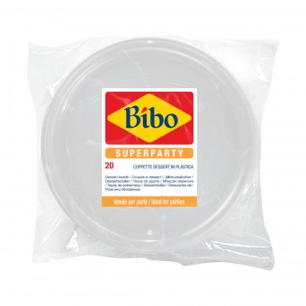 BIBO 20 COPPETTE DESSERT 350 CC TRASPARARENTI, ACCESSORI TAVOLA USA E GETTA, S153143, 71347