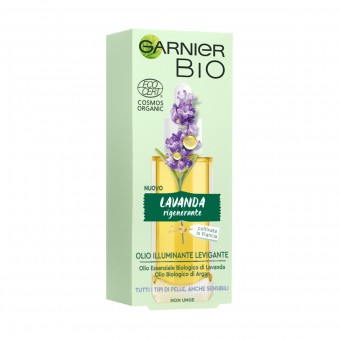 GARNIER BIO OLIO ILLUMINANTE LEVIGANTE LAVANDA TUTTI I TIPI DI PELLE NON UNGE 30 ML, CURA VISO DONNA, S153139, 71351