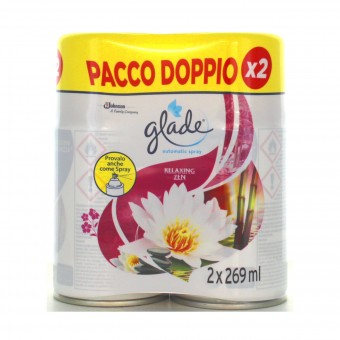 GLADE AUTOMATIC SPRAY 2 RICARICHE RELAXING ZEN 269 ML CADAUNA, DEODORANTE AZIONE ISTANTANEA, S152924, 71440