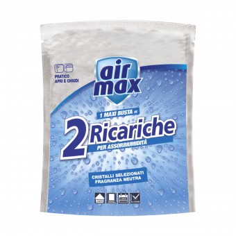 AIR MAX ASSORBIUMIDITA' 2 RICARICHE FRAGRANZA NEUTRA BUSTA 900 grammi, ASSORBIUMIDITA', S152474, 71475