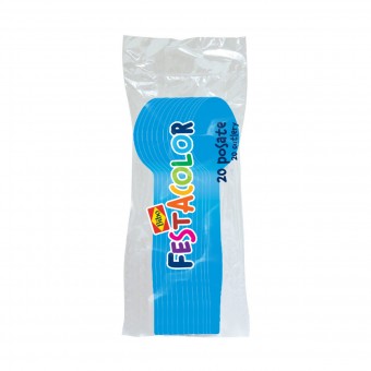 BIBO 20 CUCCHIAI IN PLASTICA AZZURRA FESTACOLOR, ACCESSORI TAVOLA USA E GETTA, S152423, 71482
