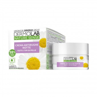 DERMOLAB NATURE SENSE CREMA VISO ANTIRUGHE NOTTE TUTTI I TIPI DI PELLE 50 ML, CURA VISO DONNA, S152204, 71555