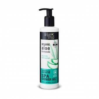 ORGANIC SHOP SHOWER GEL IDRATANTE ALOE & MINERALS 280 ML, BAGNO/DOCCIA SCHIUMA, S151894, 71722